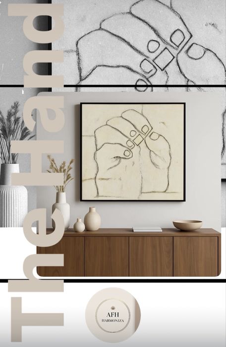 Quadro Mao Contemporaneo