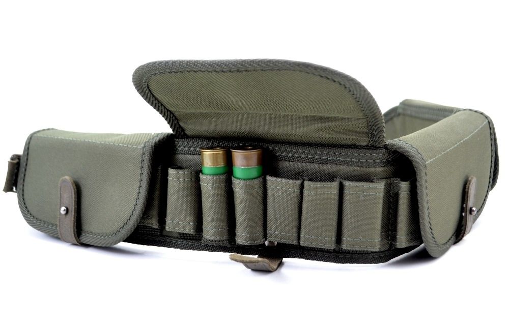 Патронташ на пояс закрытый тканевый 12-16 к.
