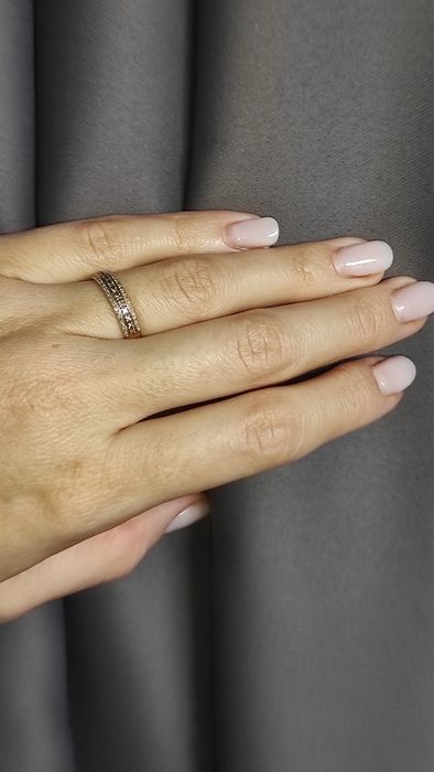 Укрзолото каблучка доріжка з діамантами  0,2 ct золото 585