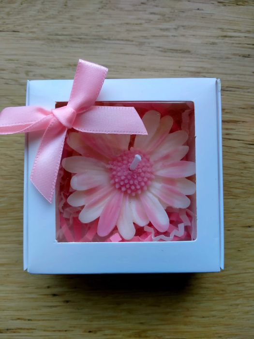 Podziękowania dla gości,świeczka stokrotka