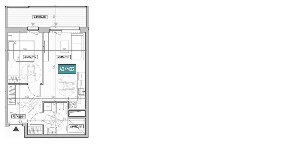 Mieszkanie na sprzedaż w centrum Żor 42 m² - Widok 2