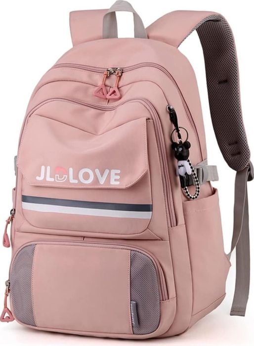 Plecak na laptopa,szkolny,codzienny. Różowy