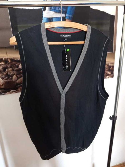 #287 Nowy sweter męski kamizelka Top secret