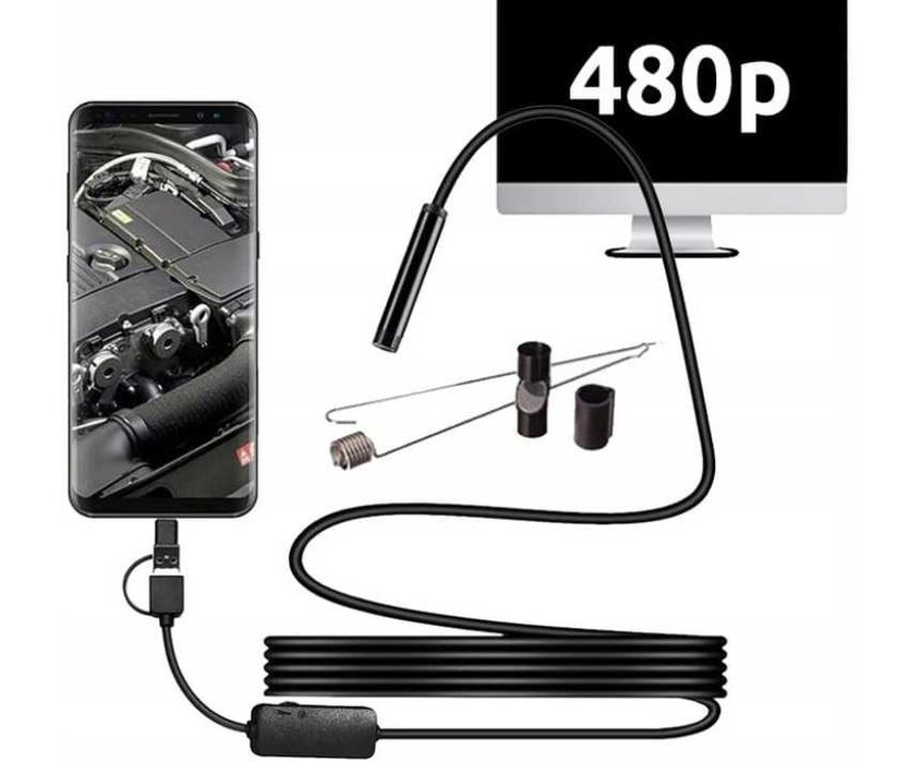 Endoskop Kamera Inspekcyjna ANDROID USB 3,5M 5,5MM