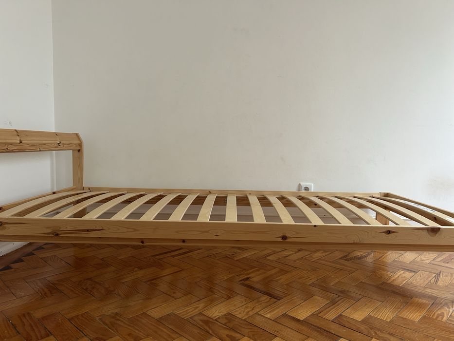 NEIDEN Estrutura de cama, pinho, 90x200 cm ikea