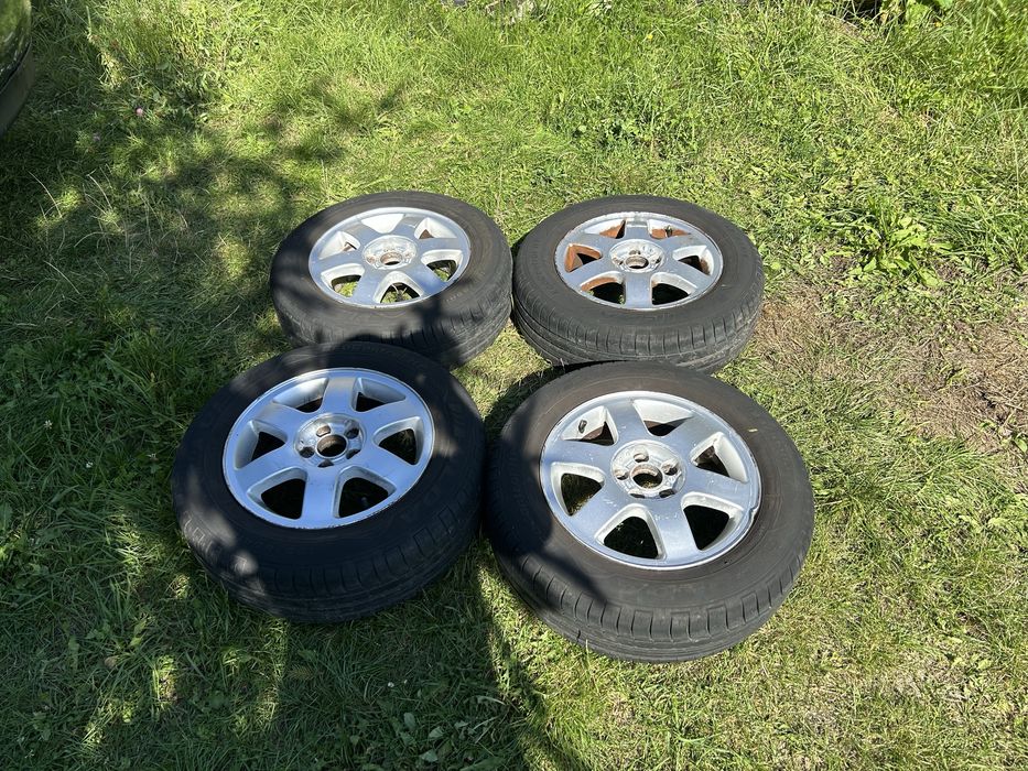 Alufelgi 15” cali audi z oponami 5x100 audi a3 golf 4 6j et38