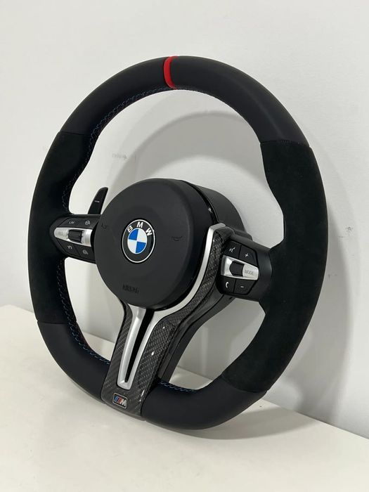 Volante Alcântara Pack M com patilhas Bmw F20/ F30 / F31