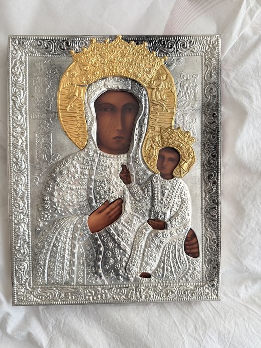 Srebrna ikona Matki Boskiej