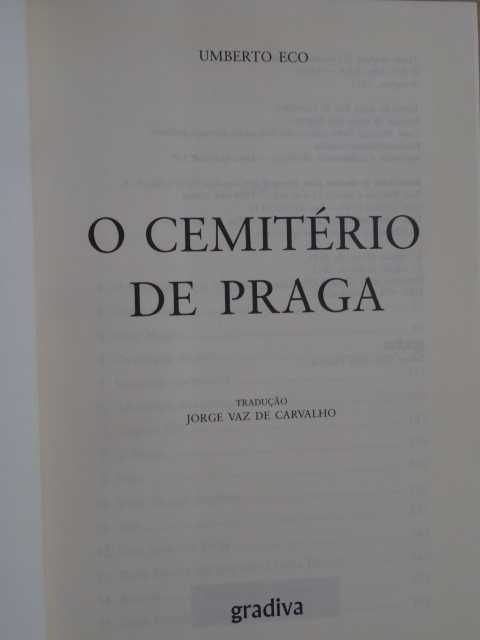 O Cemitério de Praga de Umberto Eco