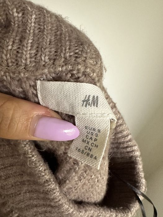 Sukienka sweterkowa na jesień zimę H&M rozmiar S 2% wełna