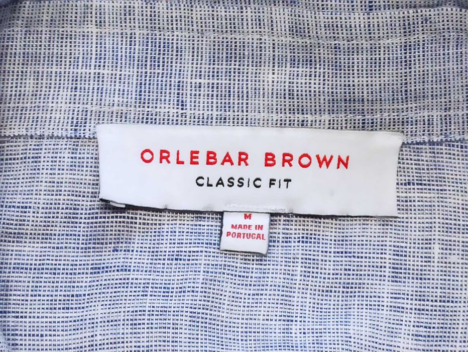 Рубашка льняная мужская Orlebar Brown