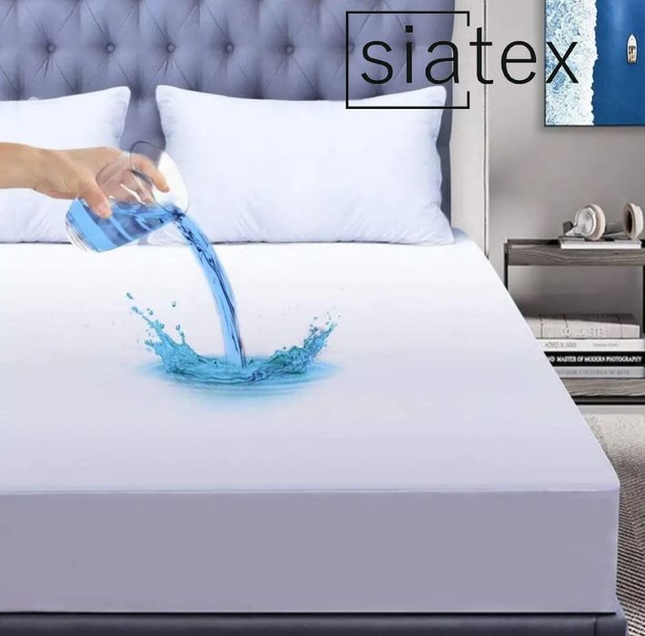 Водонепроникний Наматрасник Аквастоп на резинці, ТУРЕЧЧИНА 100% ХЛОПОК