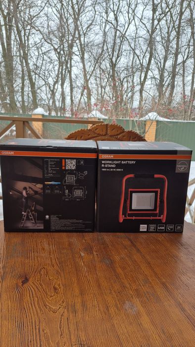 Прожектор OSRAM WORKLIGHT BATTERY 20W 1600Lm 4000К  С  аккумулятором.