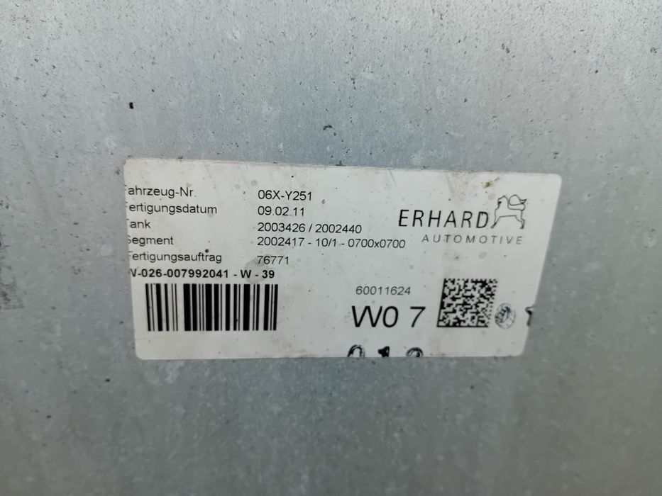 Zbiornik na paliwo 450l man tgx