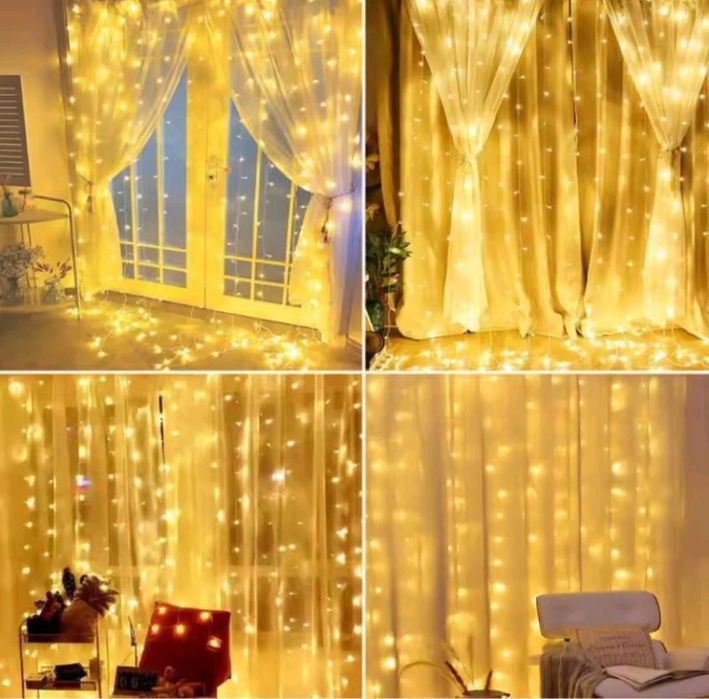 Гірлянди - штори. USB. LED.