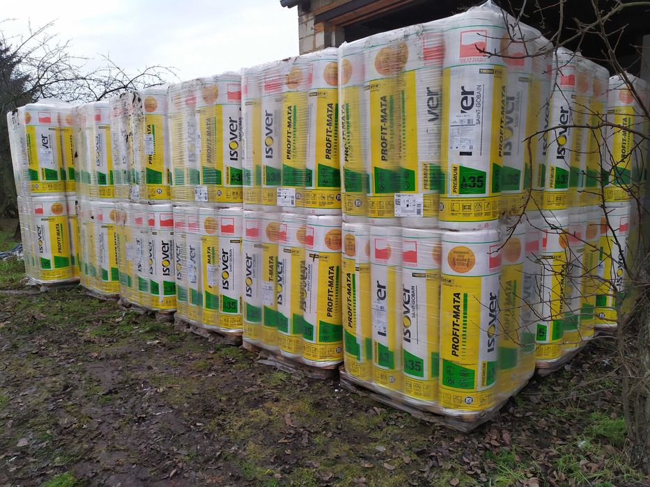 Wełna mineralna szklana Profit Mata 035 Isover 20cm lambda 0,035 200mm