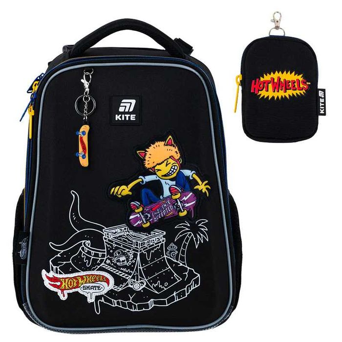 Акція. Рюкзак шкільний каркасний Kite Education Hot Wheels Skate HW25-531M