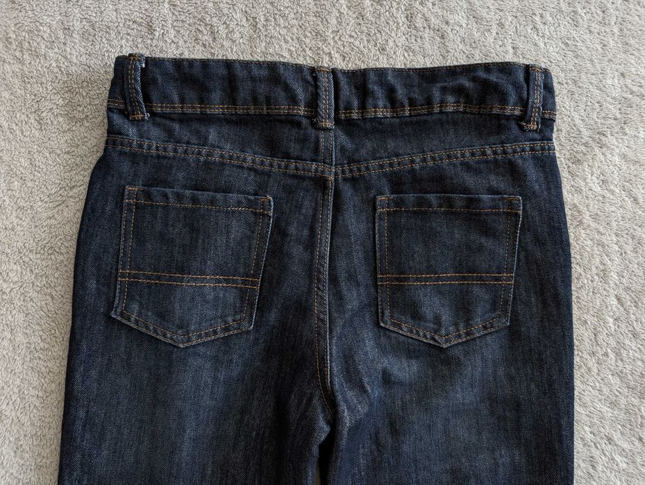 Granatowe spodnie jeansowe jeansy Denim Co. Straight 152 jak nowe