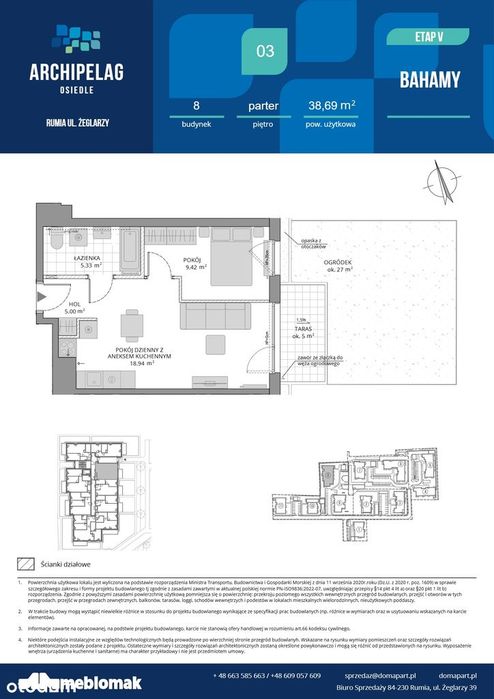 osiedle archipelag - V etap BAHAMY - 38,69 m2