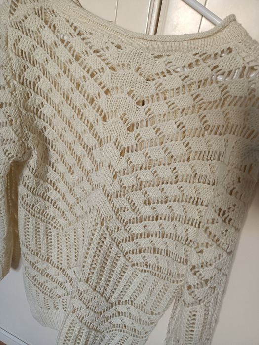 Sweter damski ecru