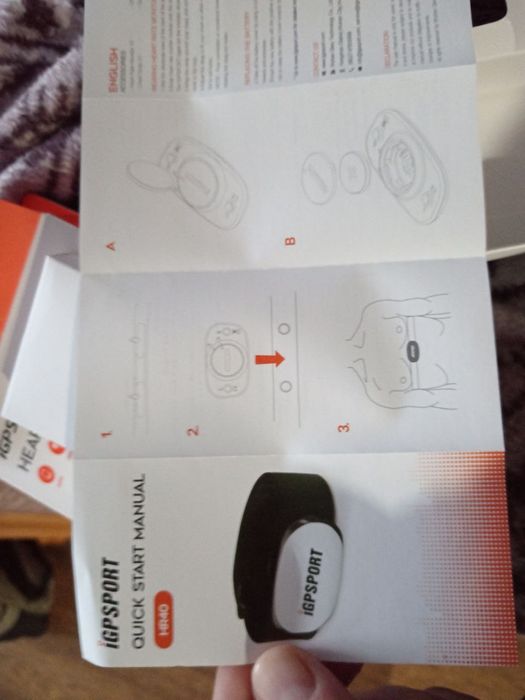 нагрудный монитор сердечного ритма iGPSPORT HR40. для велоспорт