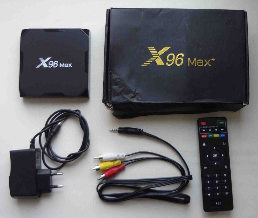 Смарт тв-приставка X96 MAX 4G + 32G для старого телевизора 3x RCA