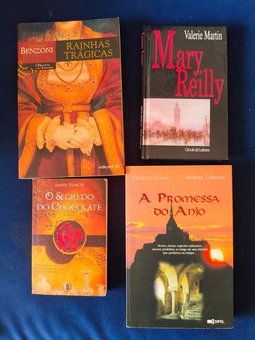 Lote 4 Grandes Romances Históricos e Suspense Gótico (Frédéric Lenoir, Juliette Benzoni)