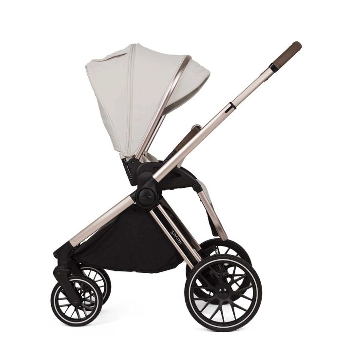 Adamex Spark Champagne wózek 2w1 z wyjątkowo dużą gondolą