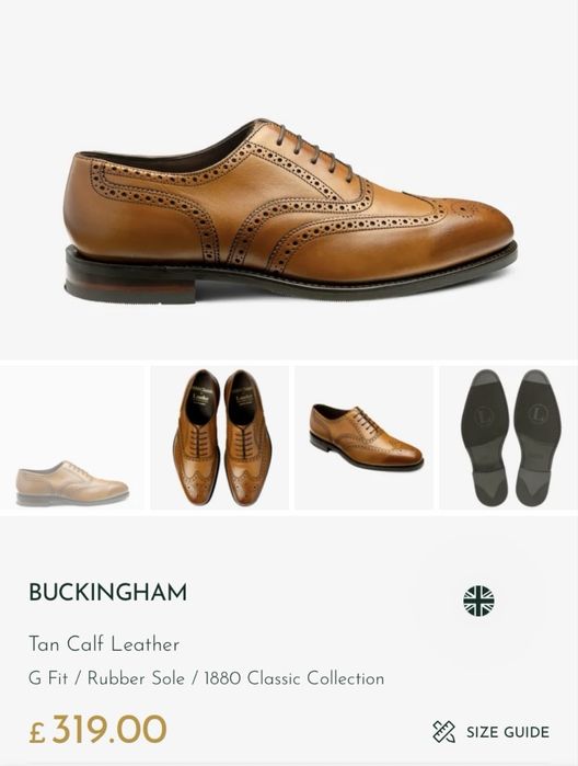 Туфлі -броги  Loake 1880