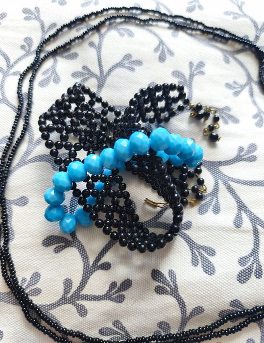 Zestaw : piękny choker+ naszyjnik + bransoletka