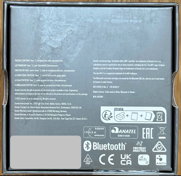 Relógio desportivo/Smartwatch GARMIN Venu 2- novo, 3 anos de garantia