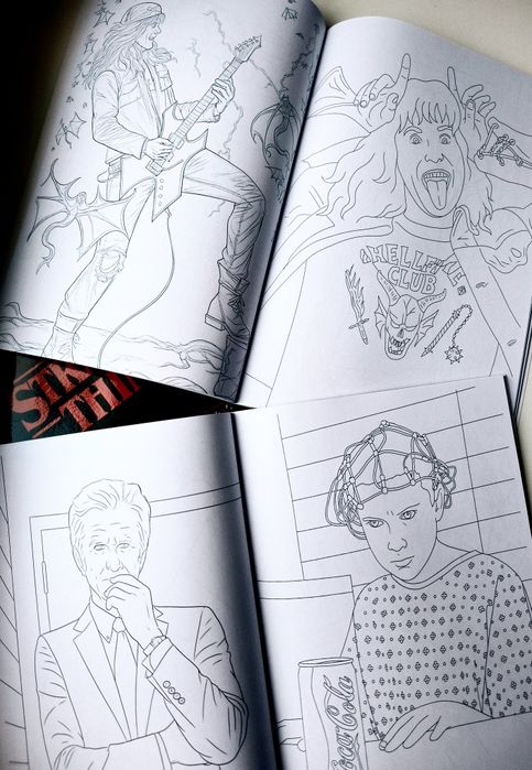 Розмальовка Дивні Дива, Stranger things