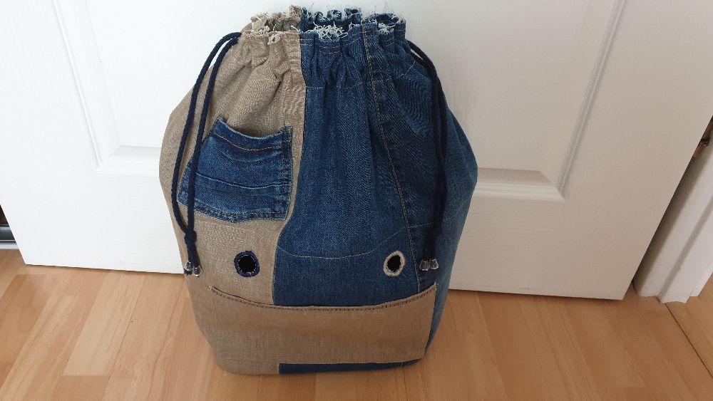 Organizer standard komin jeans patchwork boho do torby obag różne kol.