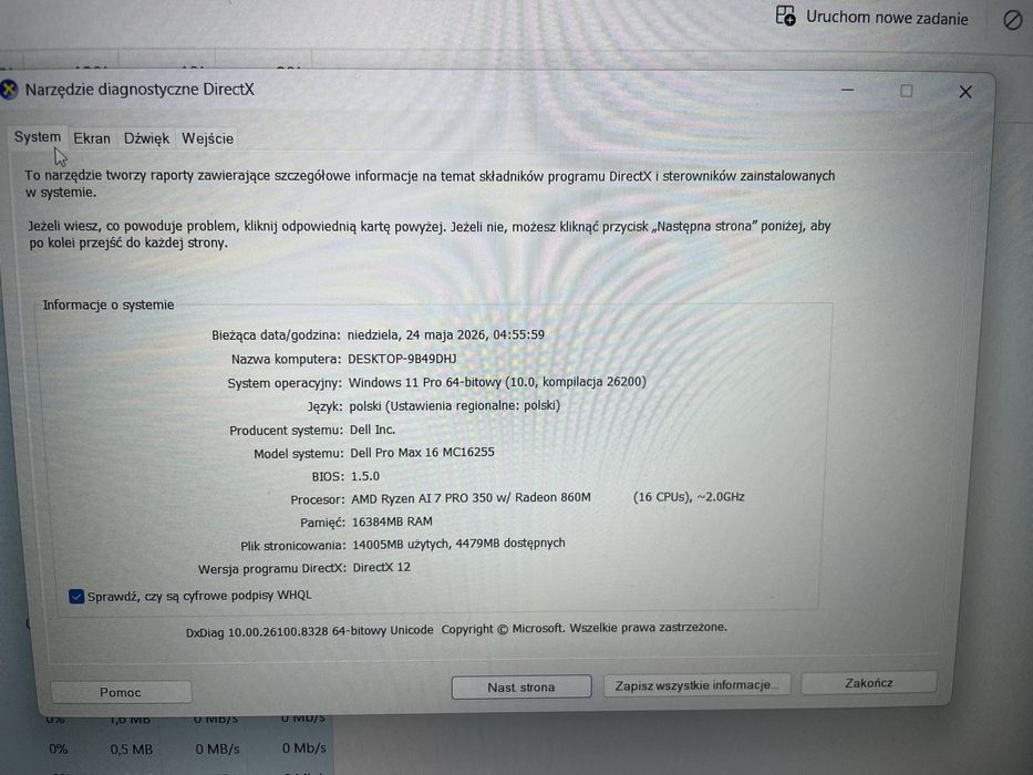 Dell pro max 16 ryzem 7