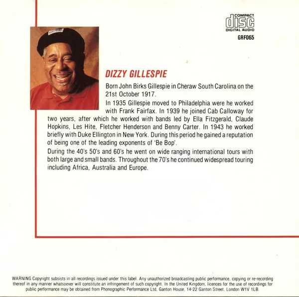 Dizzy Gillespie - CD - Blue 'n' boogie