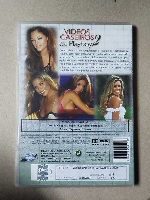 DVD Videos Caseiros da Playboy 2 como novo