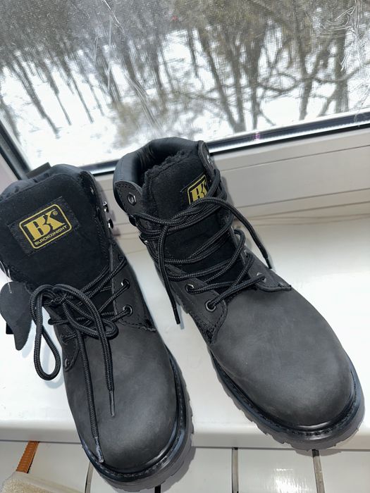 Ботинки нубук\шерсть