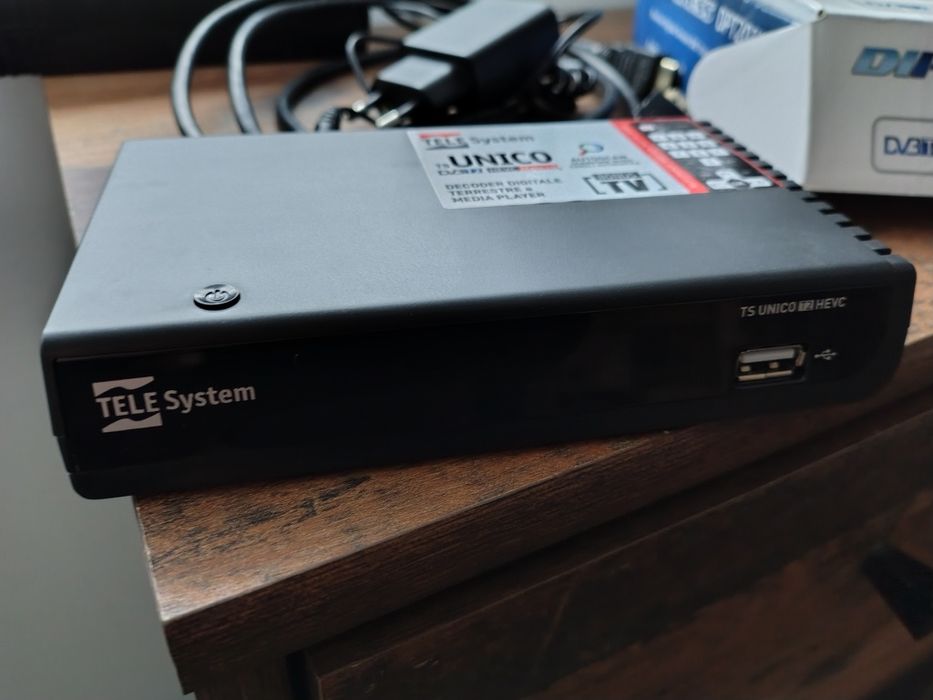 TS UNICO T2HEVC dekoder tuner tv DVB-T 2