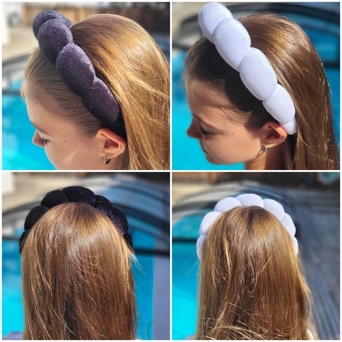 Обруч, набір для умивання, ободок напульсники для вмивання