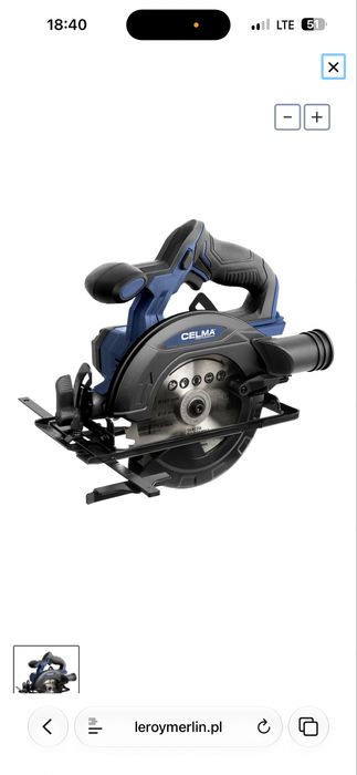 Pilarka tarczowa CELMA Professional DBRc-Li 18OBS 18V 165mm 0aku