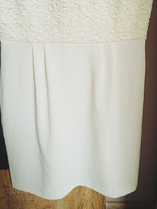 Top Shop sukienka komunia ślub wesele chrzciny kremowa r.M