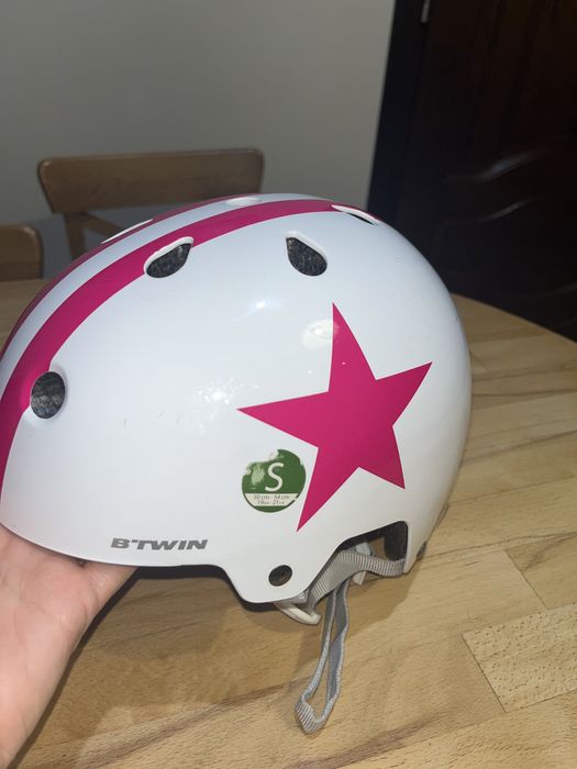 Kask rowerowy dziewczęcy B’TWIN, rozm.S