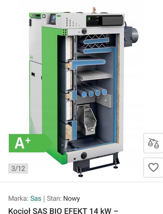 Kocioł SAS BIO efekt 14 kw pelet