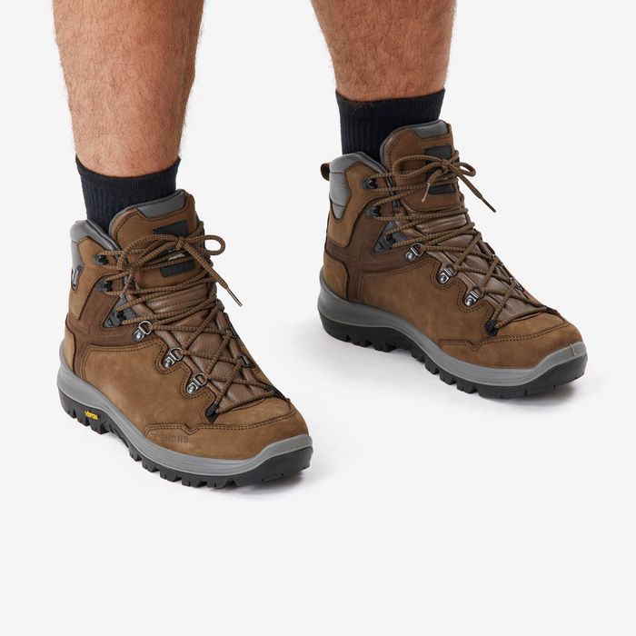 Botas de Trekking Couro Impermeáveis Homem - MT500 Cano alto