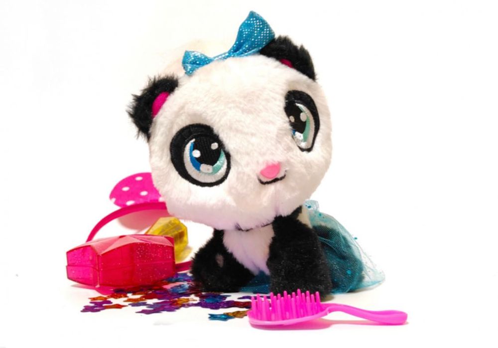 Игровой набор Панда и волшебная палочка с паетками