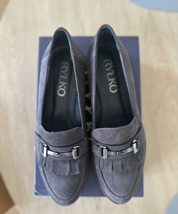 Loafersy zamszowe Ryłko