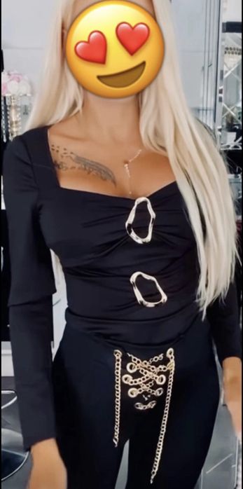 Body lycra czarne rozm. XS, S, (max M)