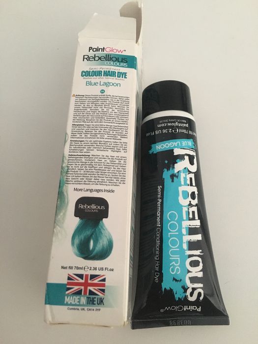 Напівстійка фарба для волосся Rebellious Colors 70ml блакитна лагуна ...