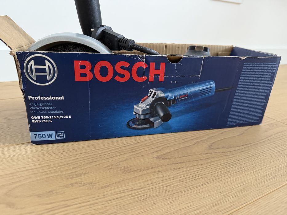 Болгарка Bosch GWS 750 S Professional, 125 мм, з регулюванням обертів
