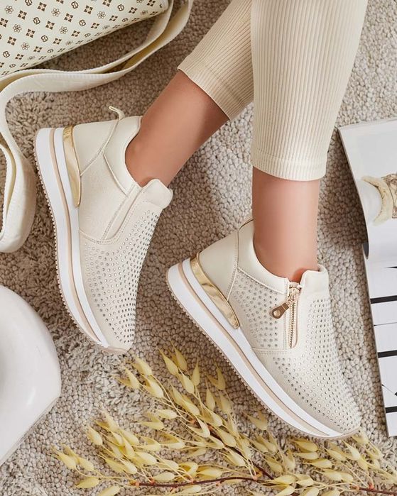 36 37 38 półbuty 39 40 41 wsuwane z cyrkoniami na grubej podeszwie lat